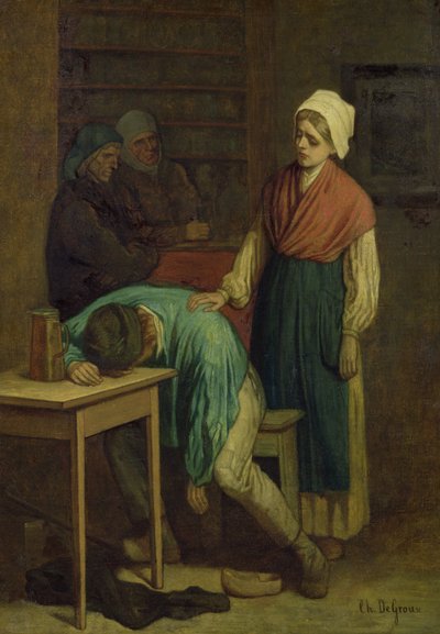 The Drunkard by Charles de Groux
